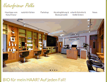 Tablet Screenshot of biofriseur-koeln.de
